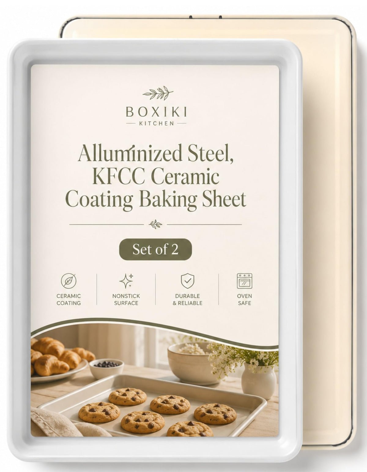 Nonstick Sheet Pan Set With Easy-Release Finish