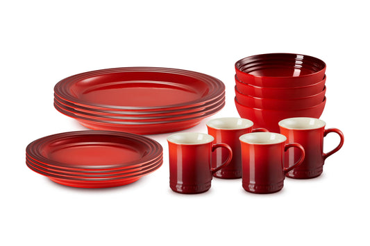 Stoneware Dinnerware Set With Refined Glaze Finish