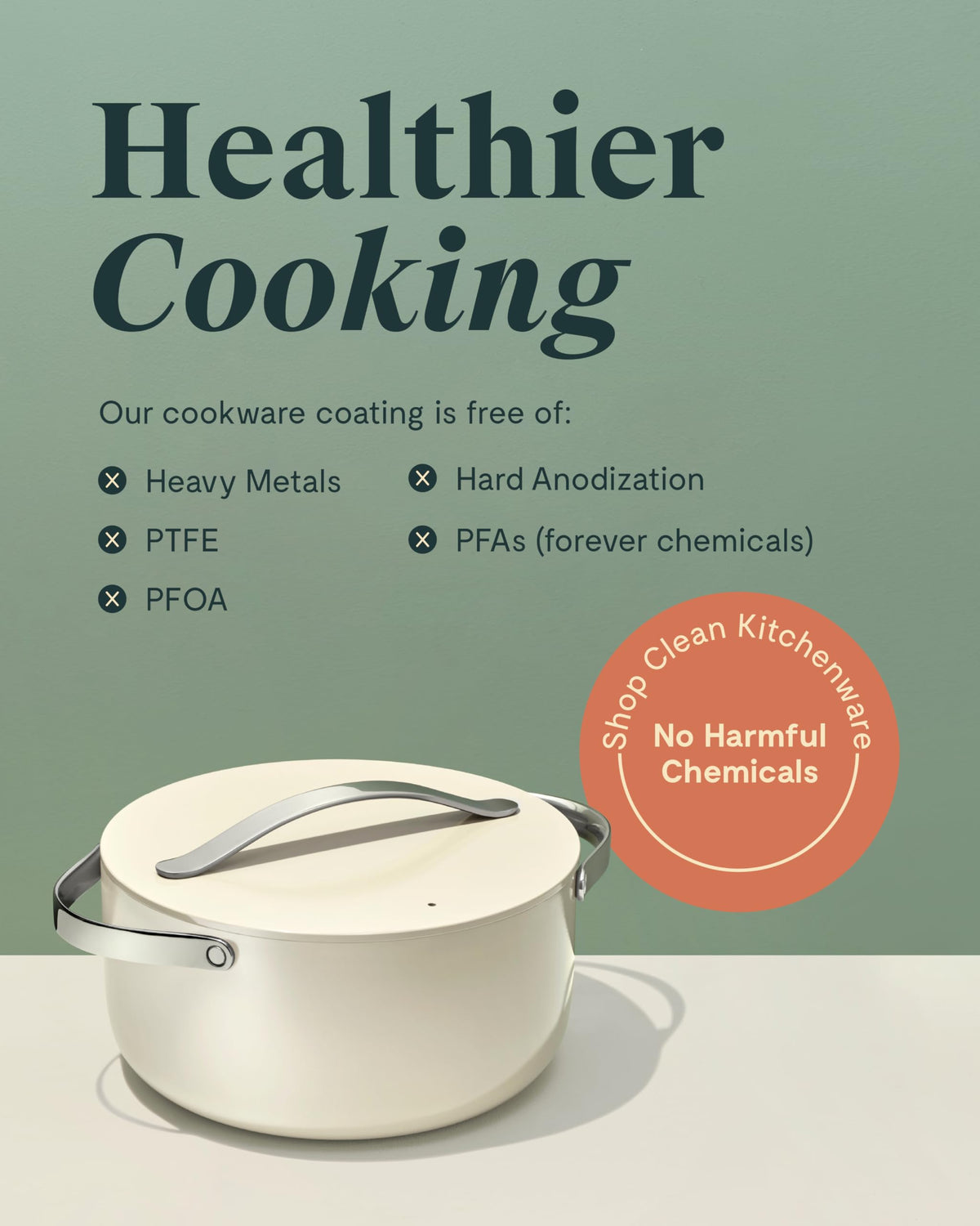 Ceramic Nonstick Dutch Oven With Easy-Clean Finish