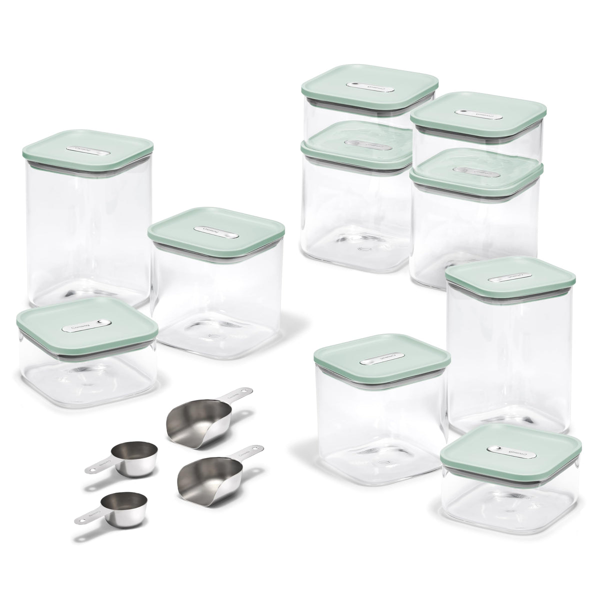Glass Food Storage Set With Airtight Lids