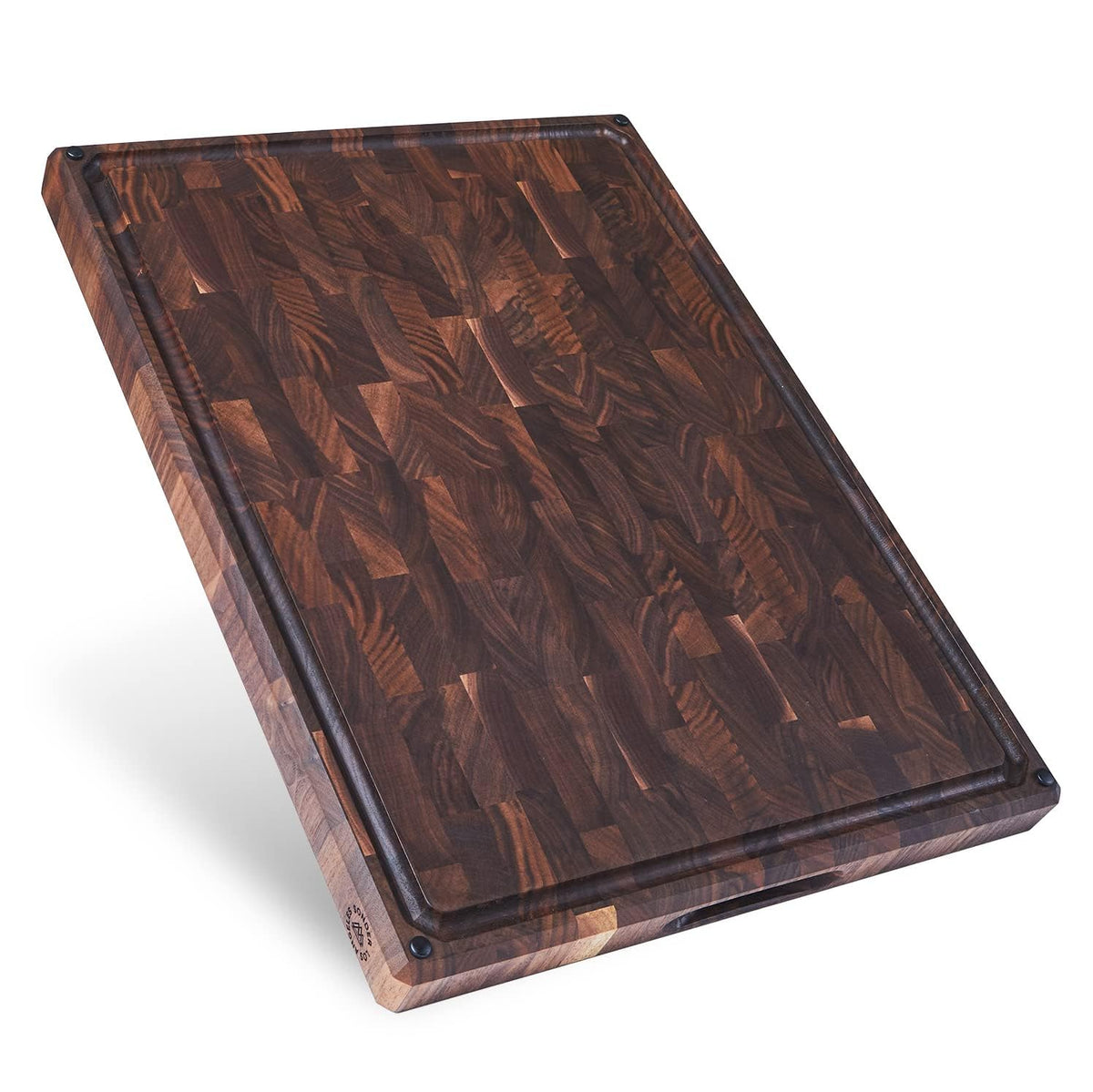 Walnut Cutting Board With End-Grain Construction