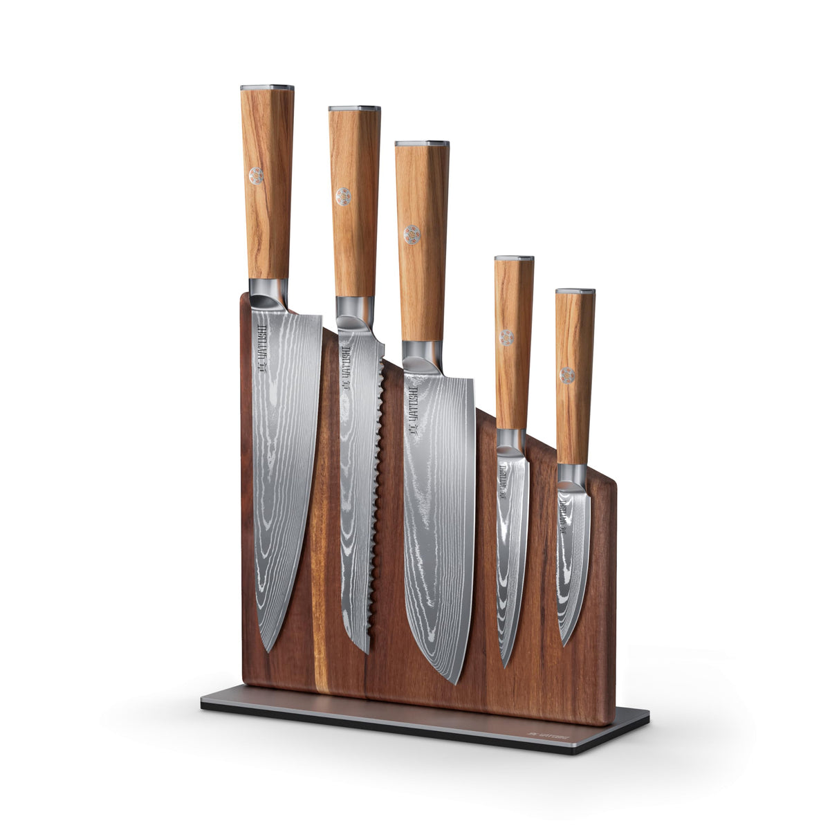 Professional Knife Block Set With High-Carbon Blades