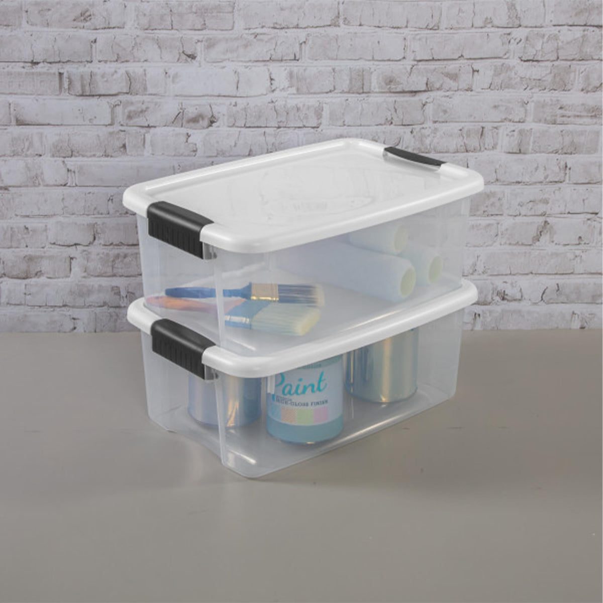 Clear Storage Bins With Secure Latching Lids