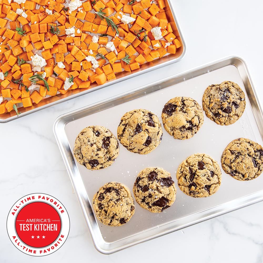 Aluminum Half Sheet Pan Set With Natural Finish
