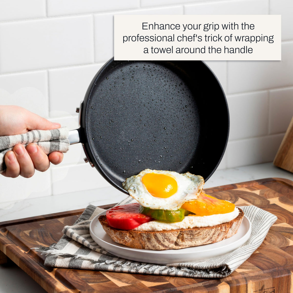 Hard-Anodized Nonstick Fry Pan for Induction