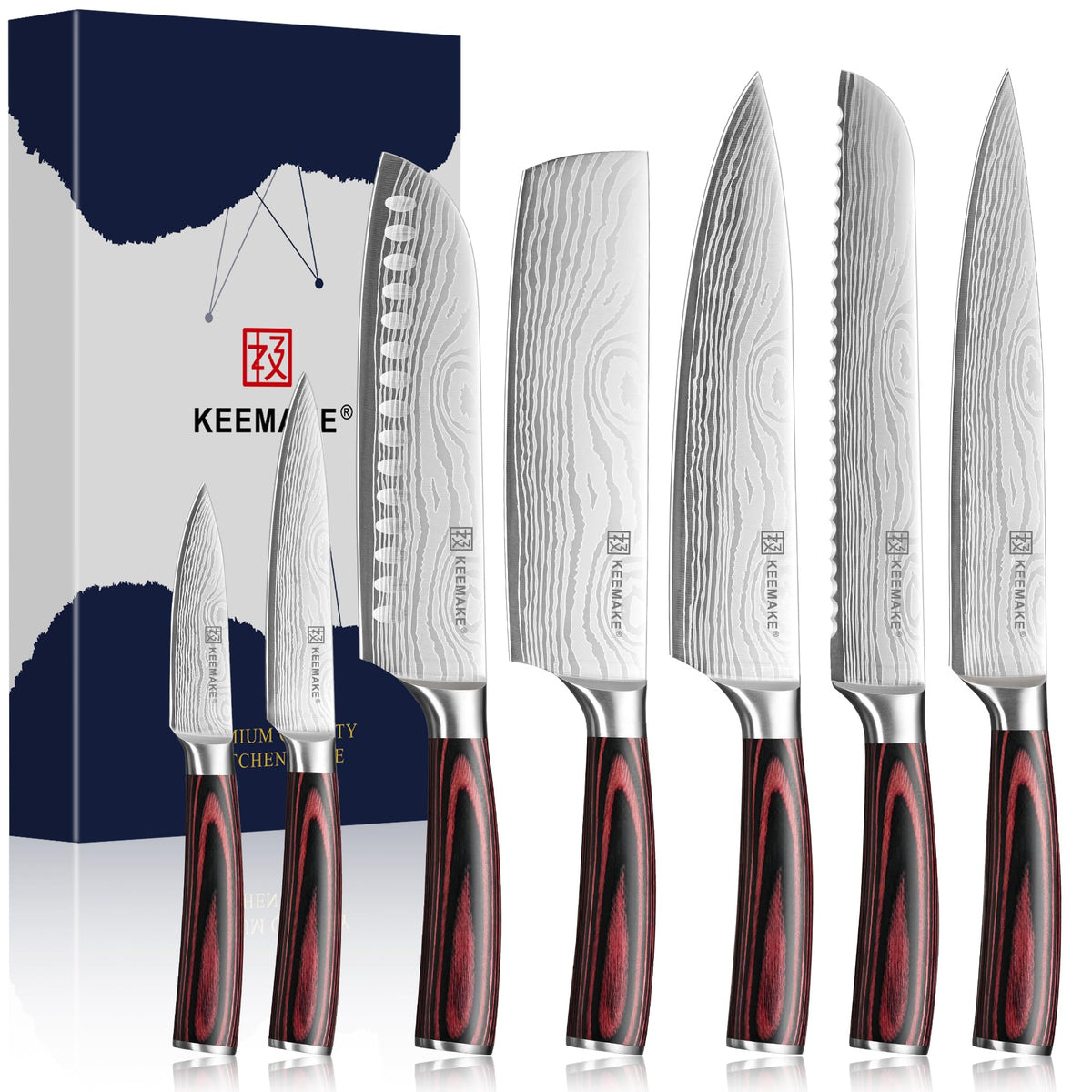 High-Carbon Steel Knife Set With Precision Edge