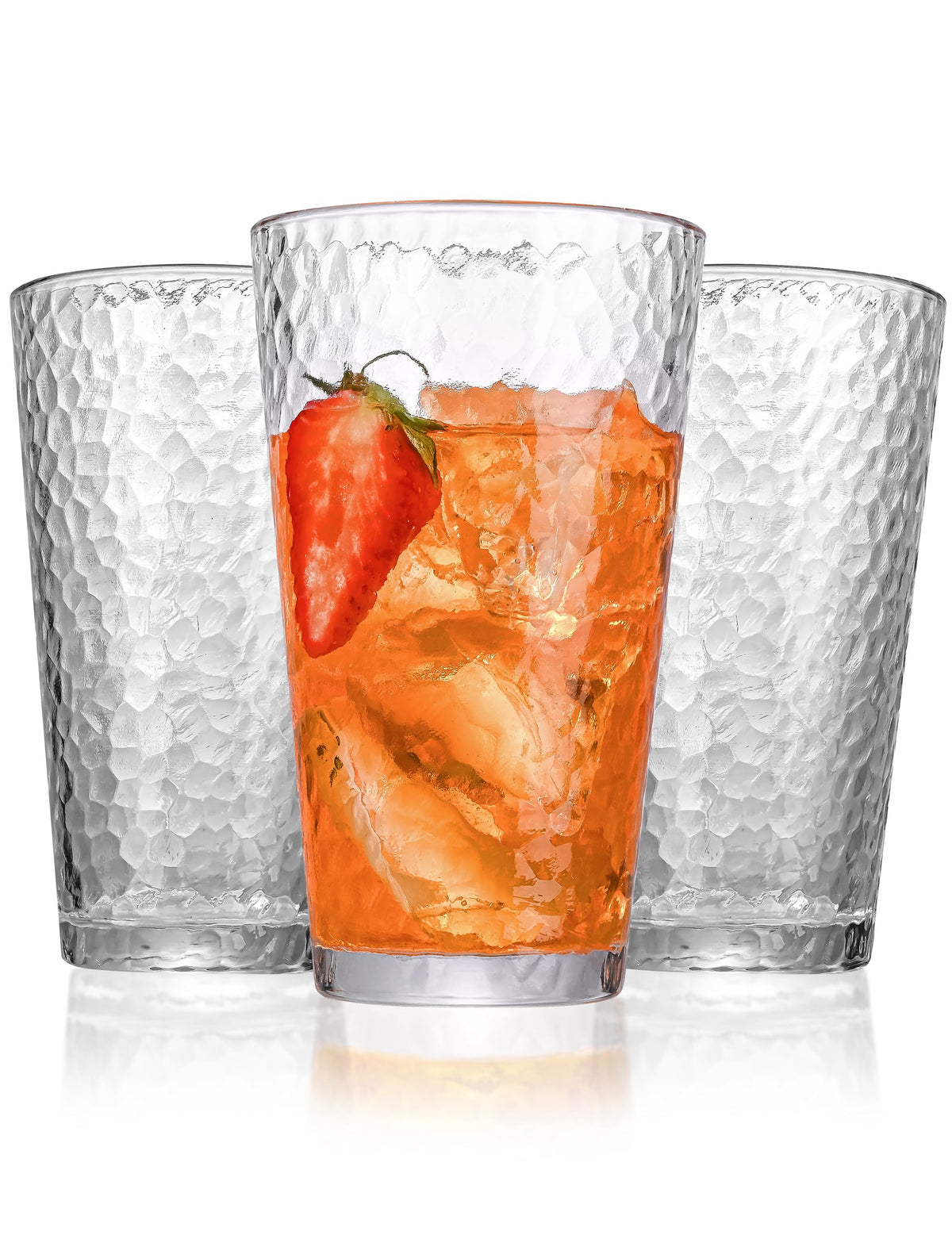 Hammered Drinking Cup Set With Textured Finish