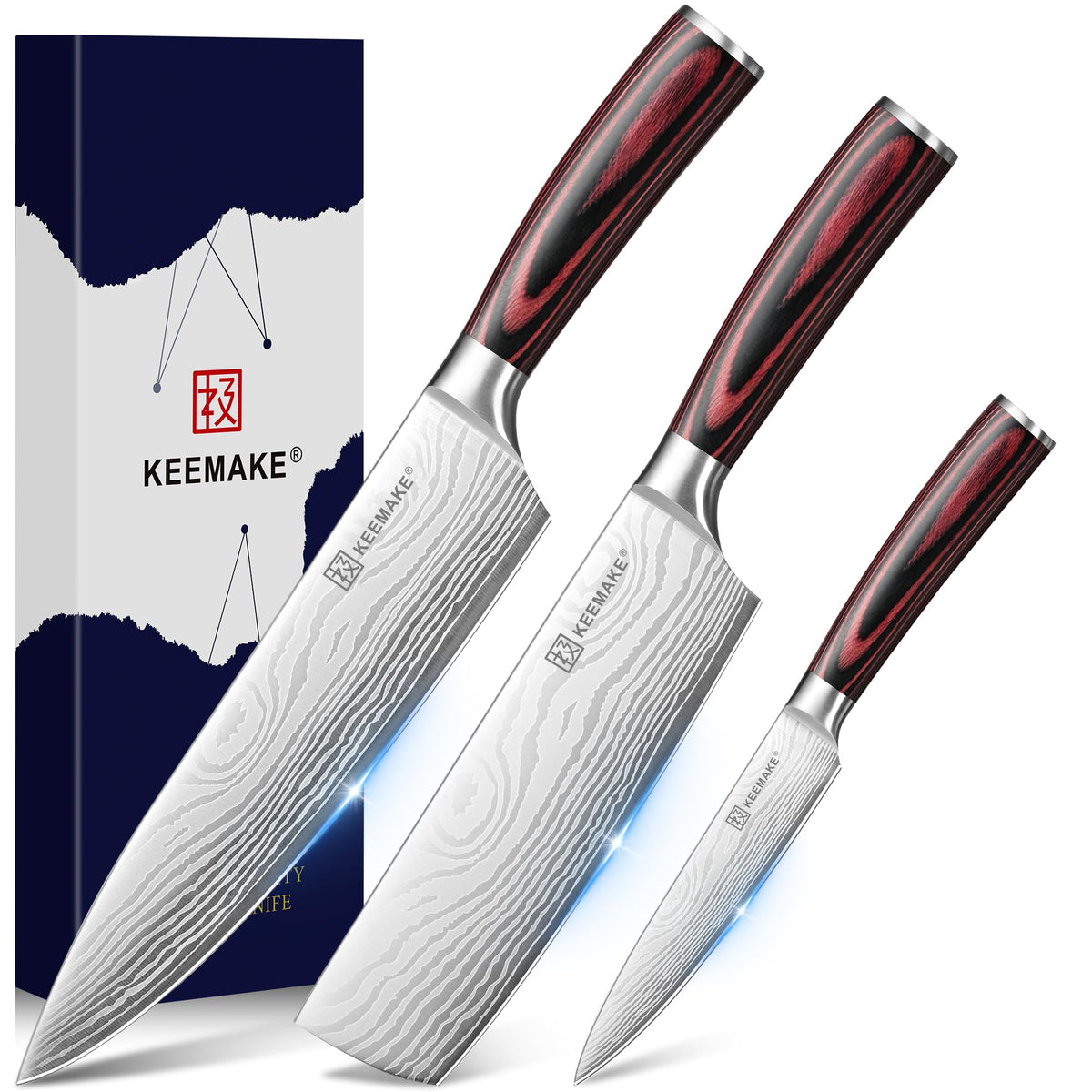 High-Carbon Steel Knife Set With Precision Edge