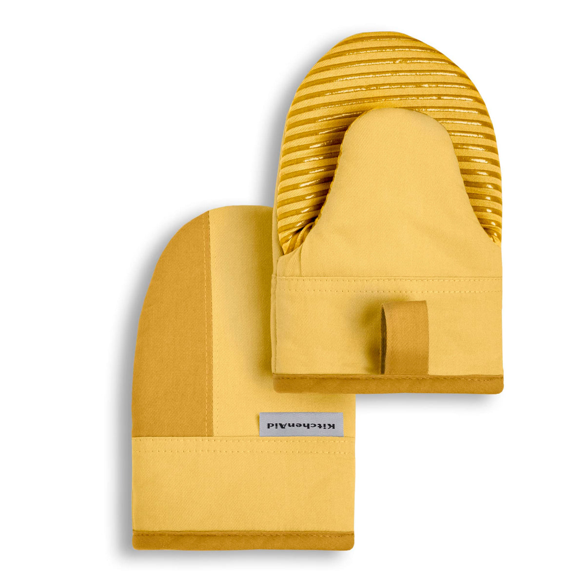 Mini Oven Mitt Set With Two-Tone Cotton Design