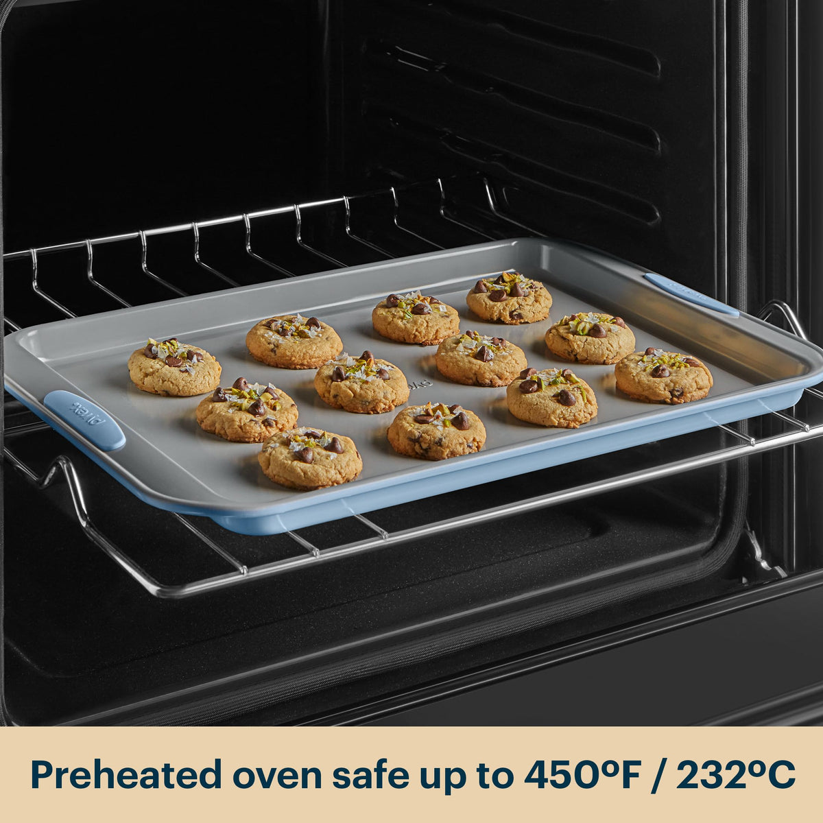 Stainless Steel Bakeware Set With Silicone Handles