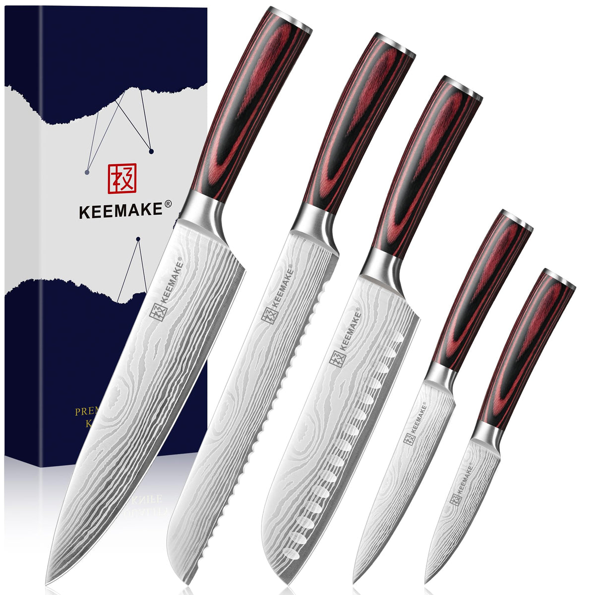 High-Carbon Steel Knife Set With Precision Edge