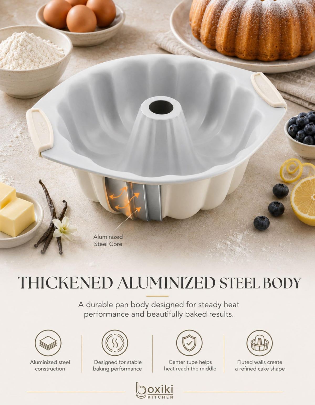 Pound Cake Pan With Deep Loaf Profile