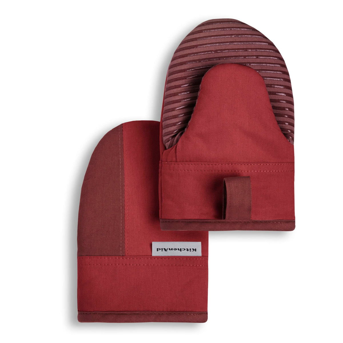 Mini Oven Mitt Set With Two-Tone Cotton Design