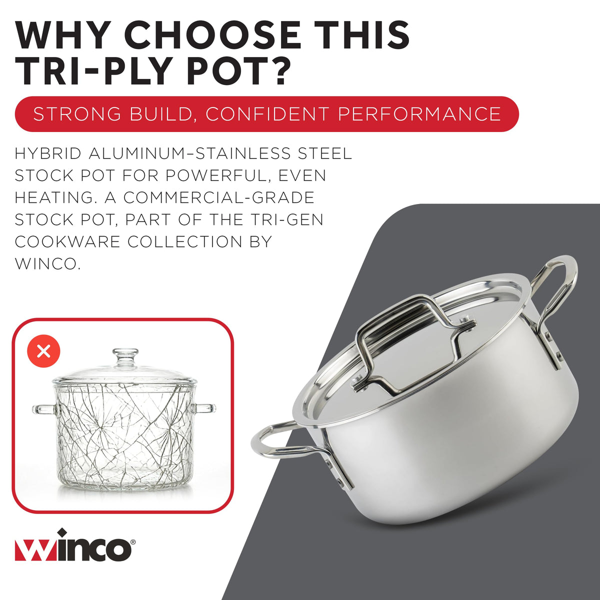 Commercial Stockpot With Heavy-Duty Construction
