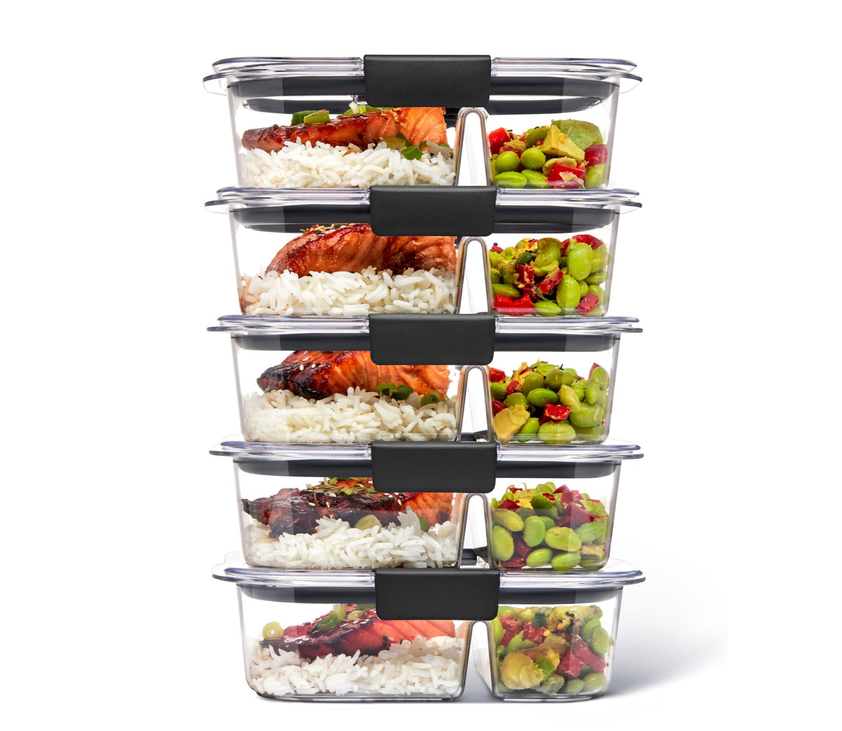 Meal Prep Containers With Dual Compartments
