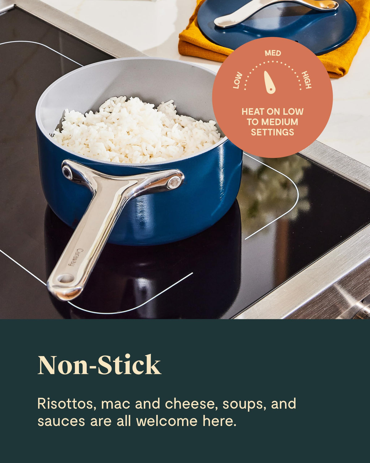 Ceramic Nonstick Saucepan With Matching Lid