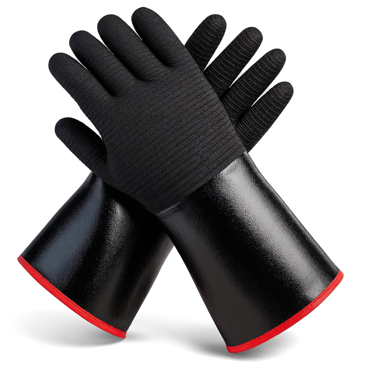Heat-Resistant BBQ Gloves With Non-Slip Grip