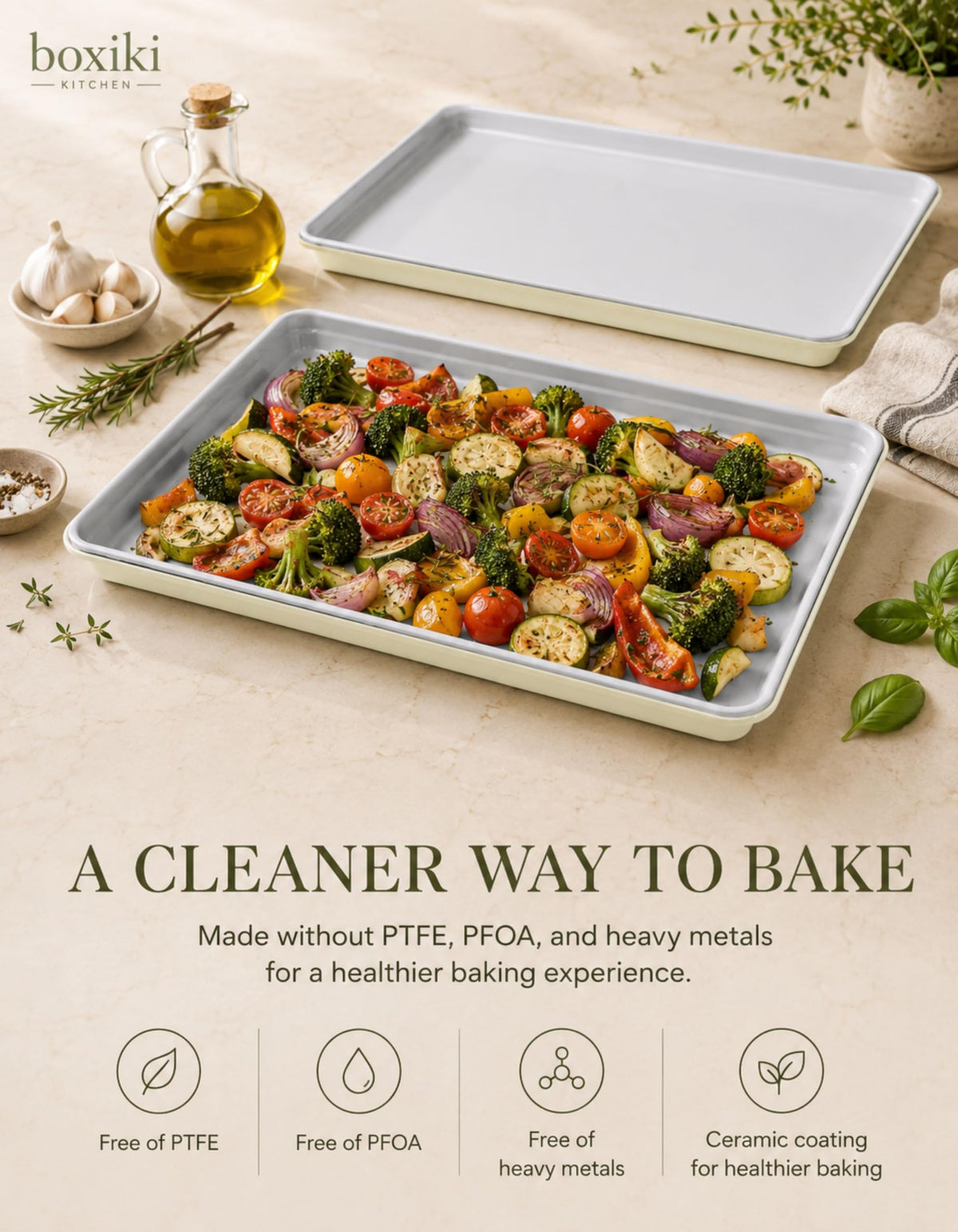 Nonstick Sheet Pan Set With Easy-Release Finish