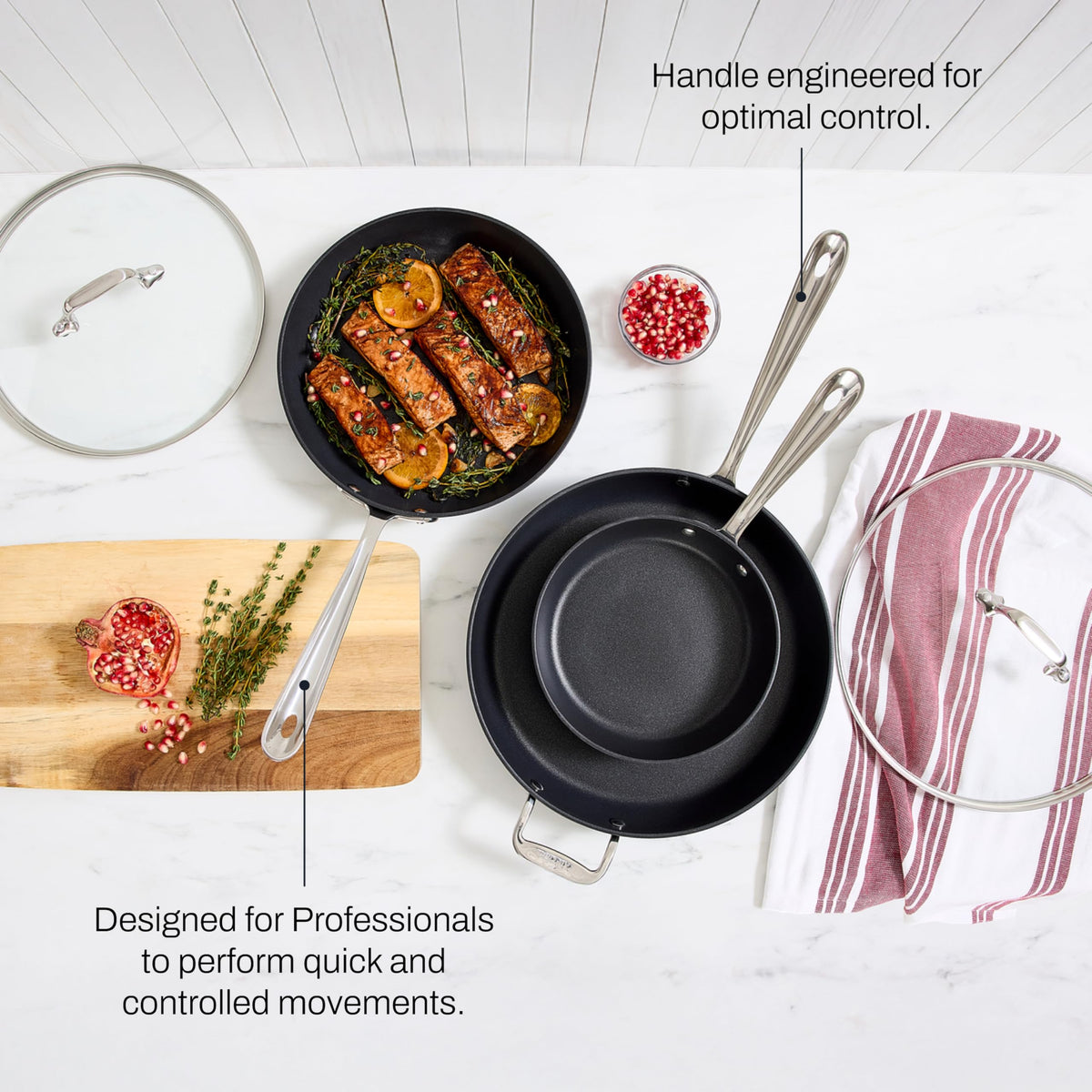 Hard-Anodized Nonstick Fry Pan for Induction