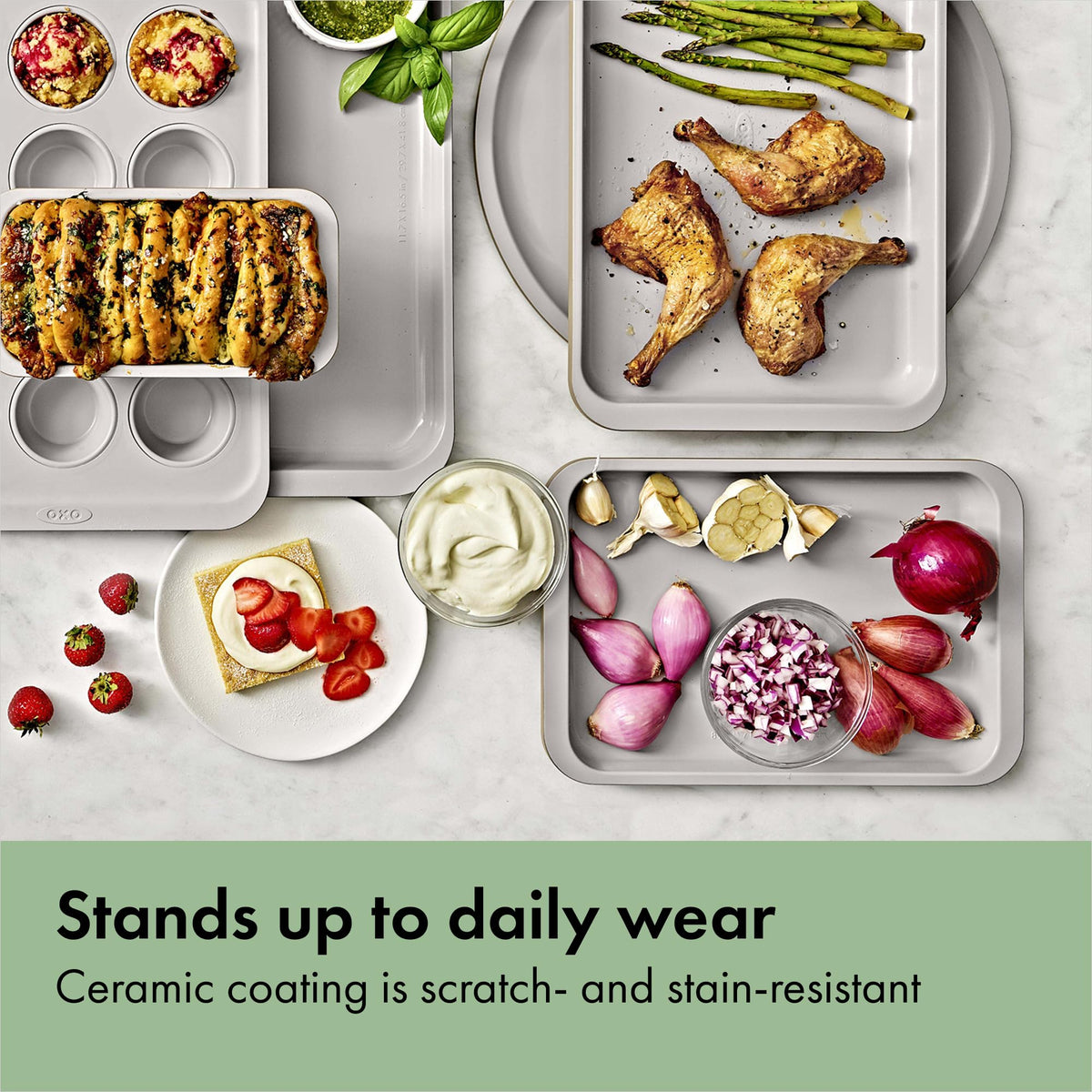 Ceramic Coated Nonstick Pan With Easy-Release Finish