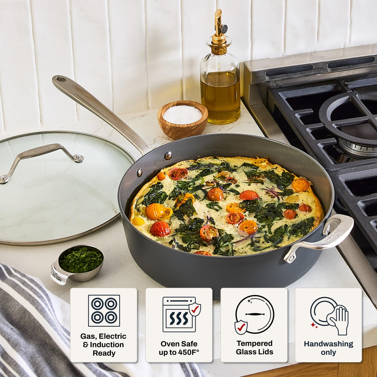 Ceramic Nonstick Pan With Induction-Ready Base
