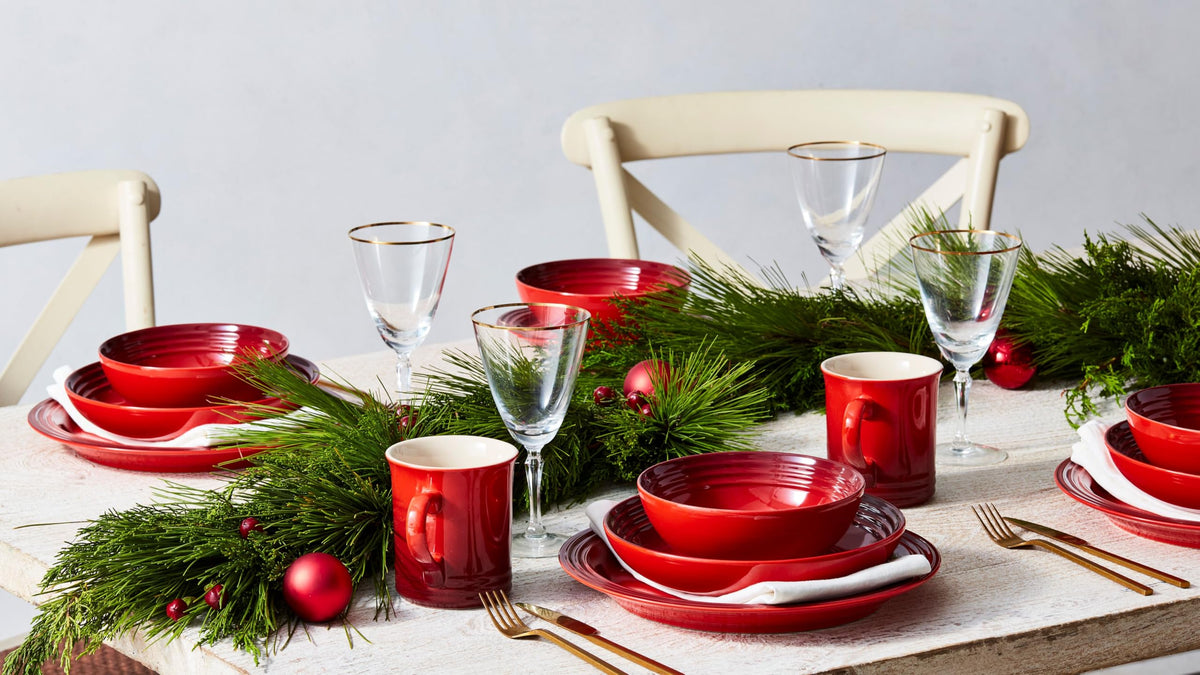 Stoneware Dinnerware Set With Refined Glaze Finish