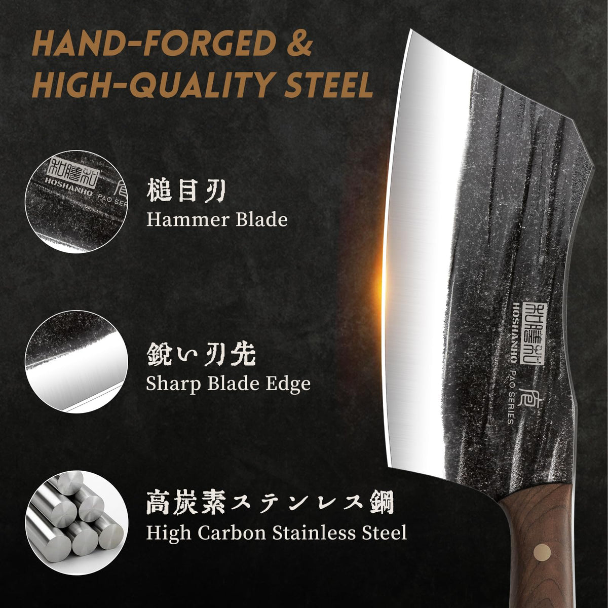 Butcher Knife Set With Precision Steel Blades