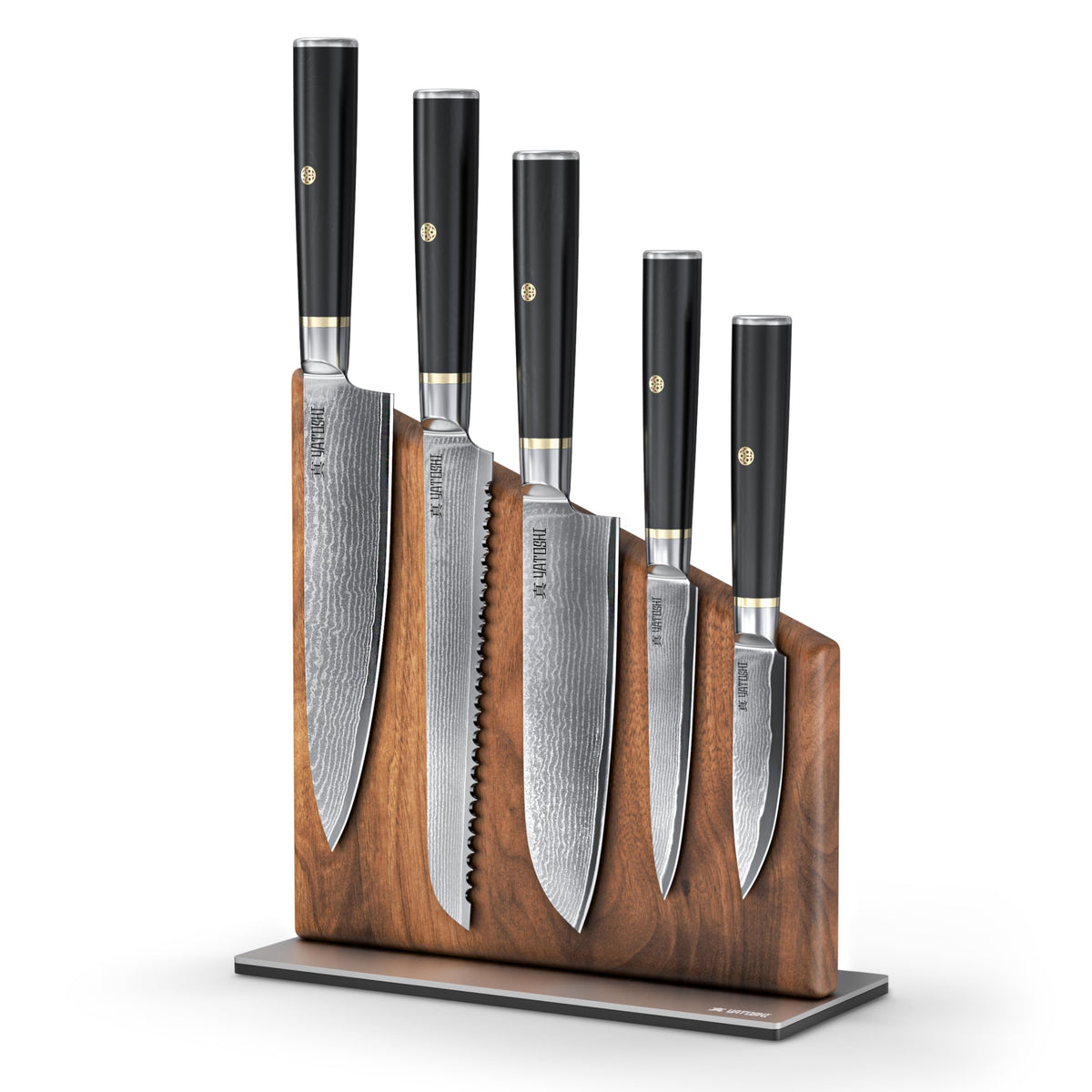 Professional Knife Block Set With High-Carbon Blades