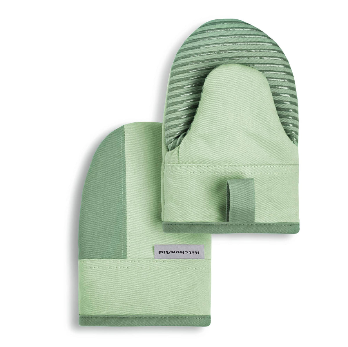Mini Oven Mitt Set With Two-Tone Cotton Design
