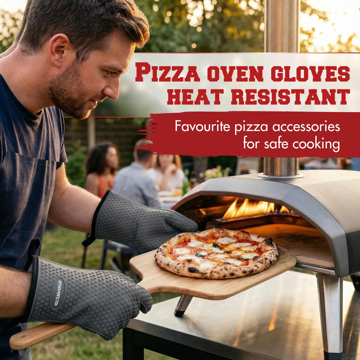 Pizza Oven Gloves With Heat-Resistant Protection