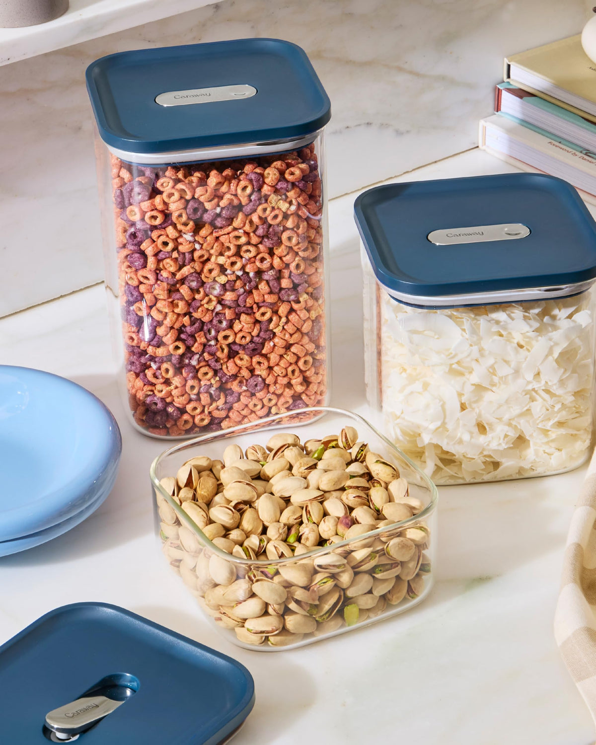 Glass Food Storage Set With Airtight Lids