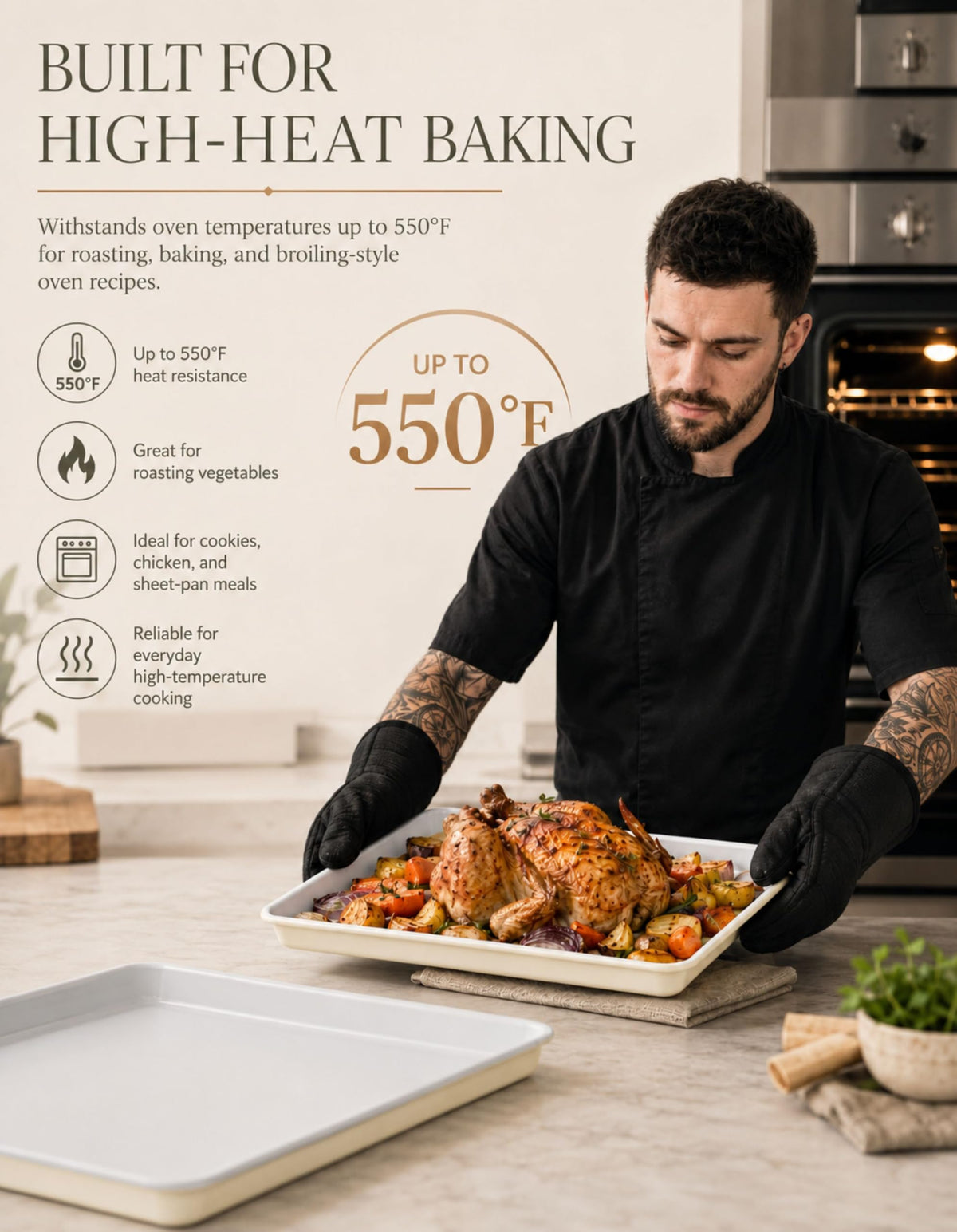 Nonstick Sheet Pan Set With Easy-Release Finish