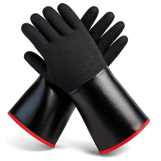 Heat-Resistant BBQ Gloves With Non-Slip Grip