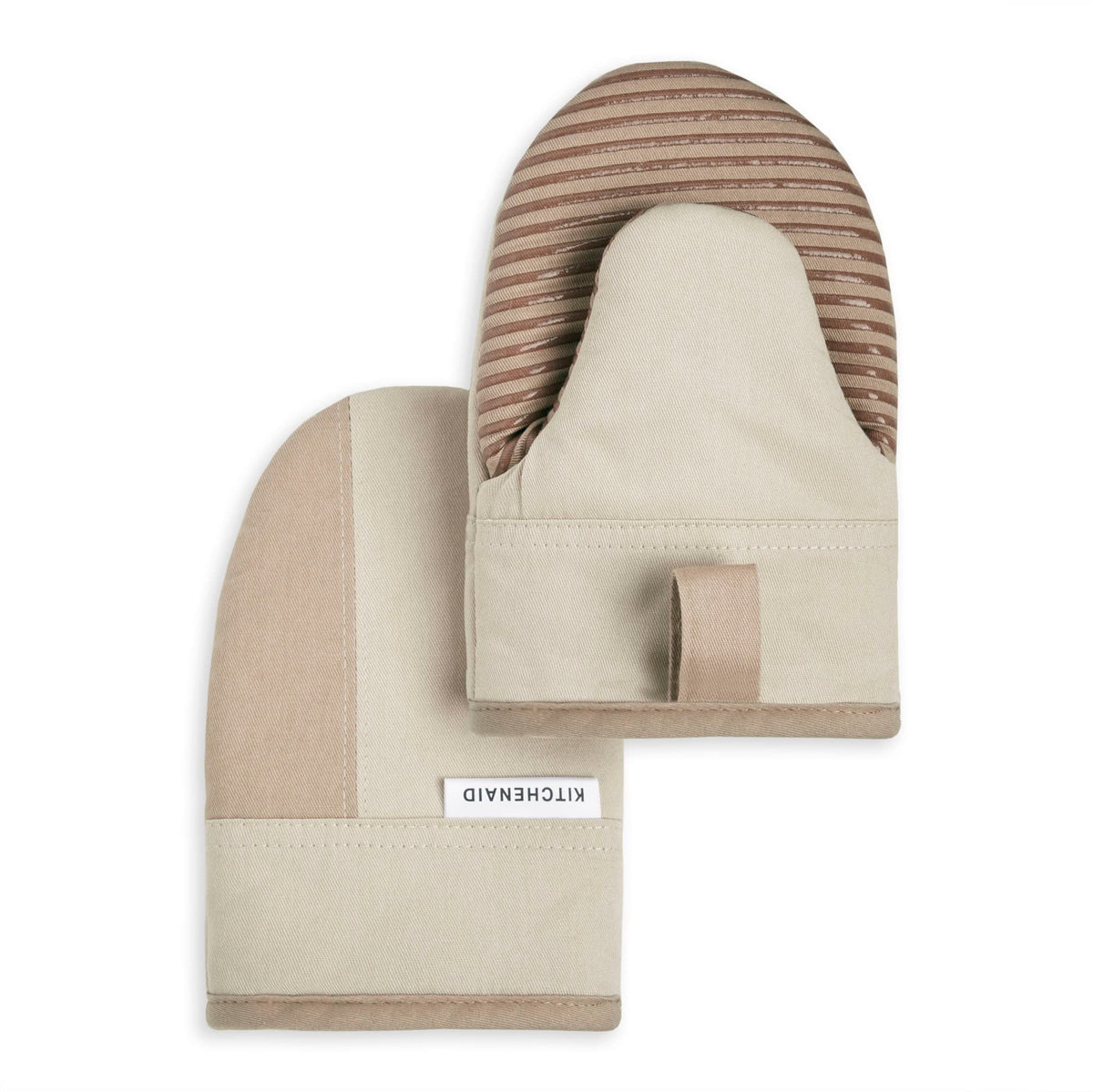 Mini Oven Mitt Set With Two-Tone Cotton Design