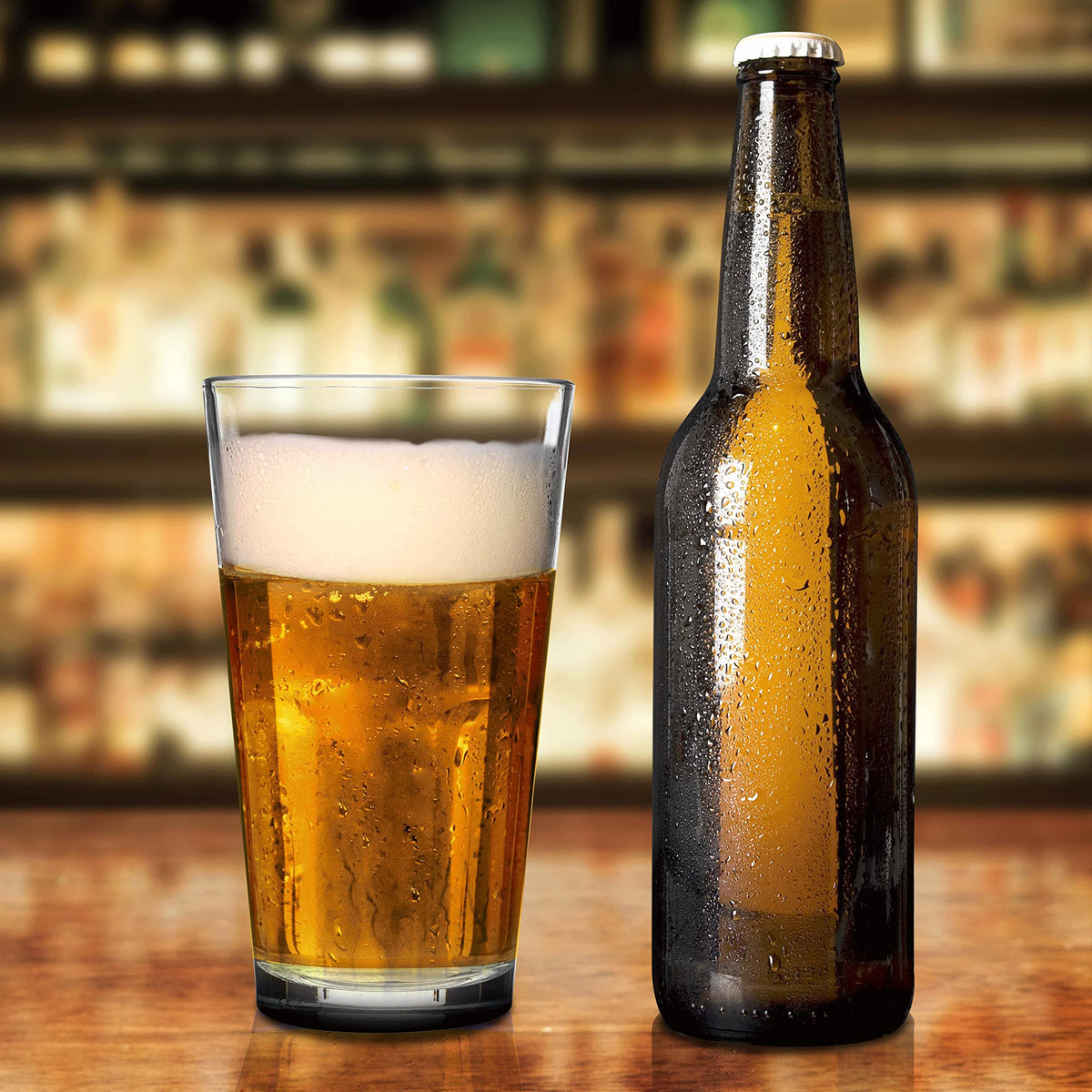Pint Glass Set With Heavy-Duty Thick Base